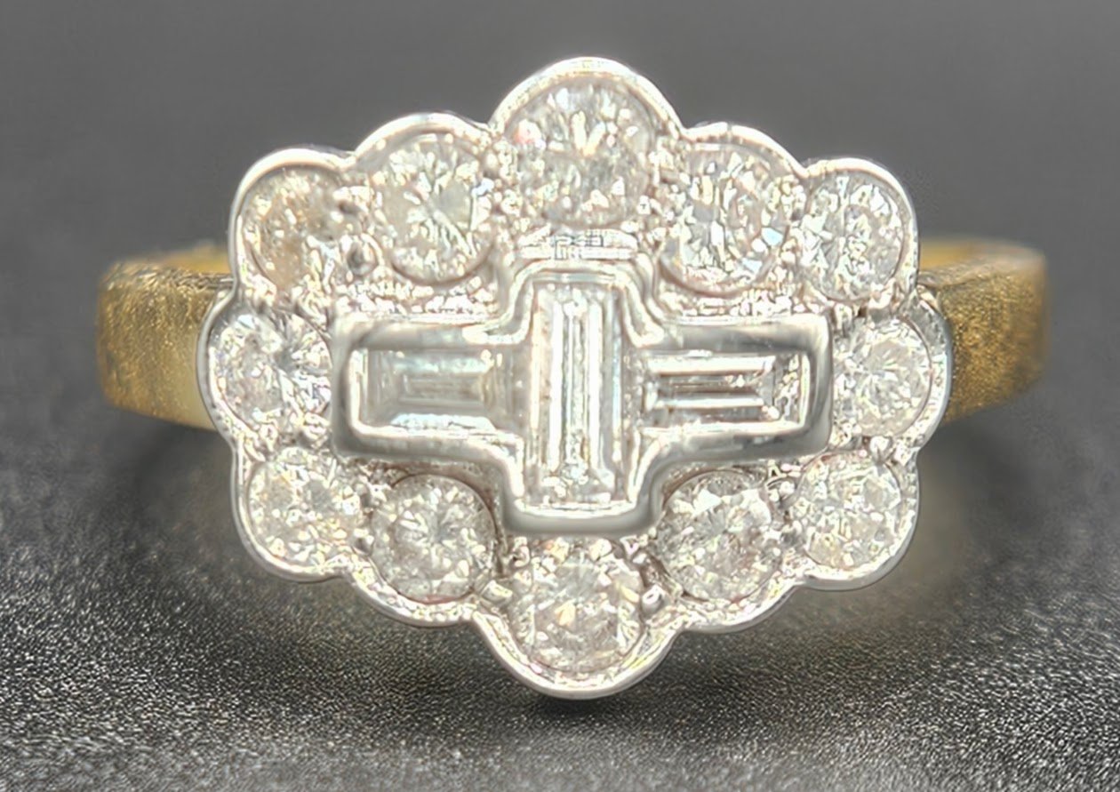 vintage diamond boat ring - Image 6