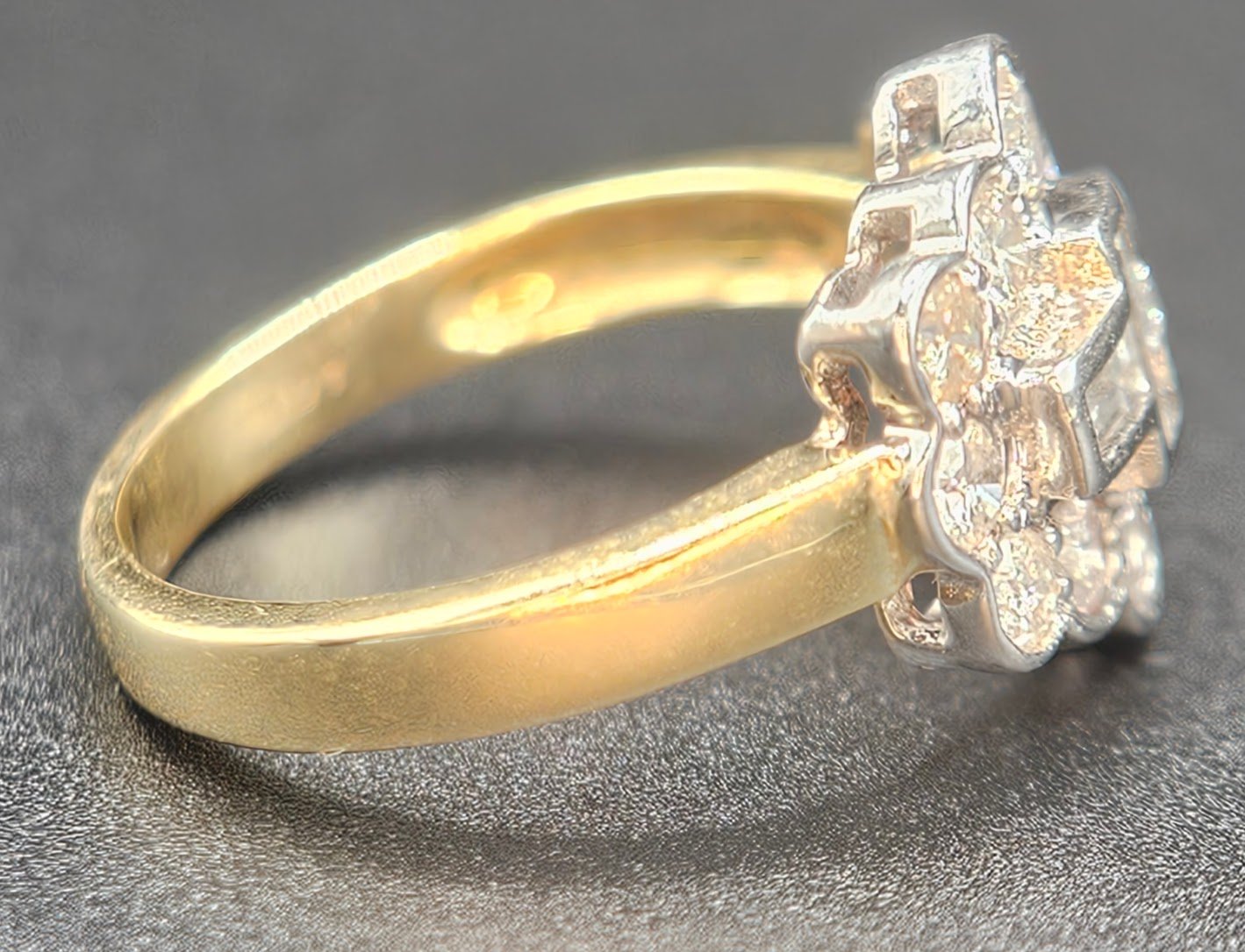 vintage diamond boat ring - Image 2