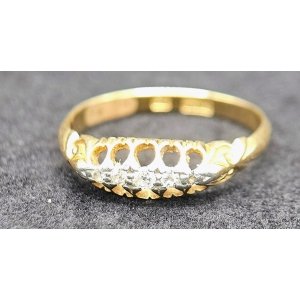 antique 18ct diamond ring