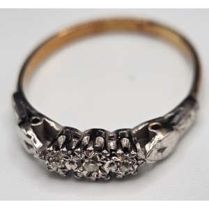 antique 18ct diamond ring