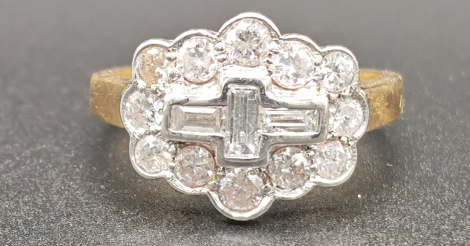 vintage diamond boat ring - Image 4