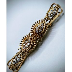 9ct unusual diamond brooch