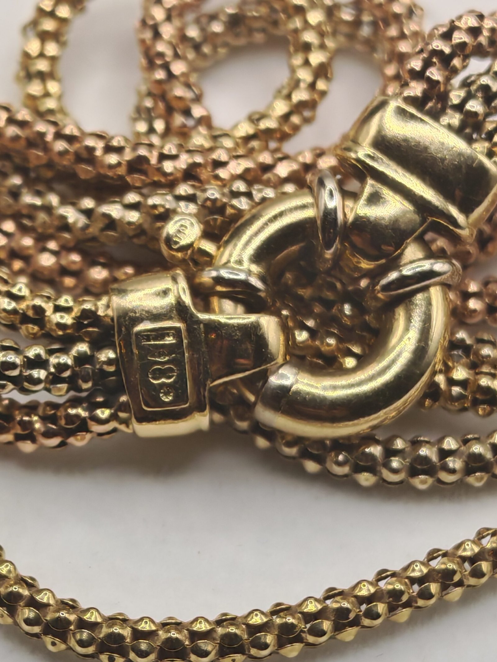 Solid 18ct Necklace & Bracelet UnoAerre - Image 2