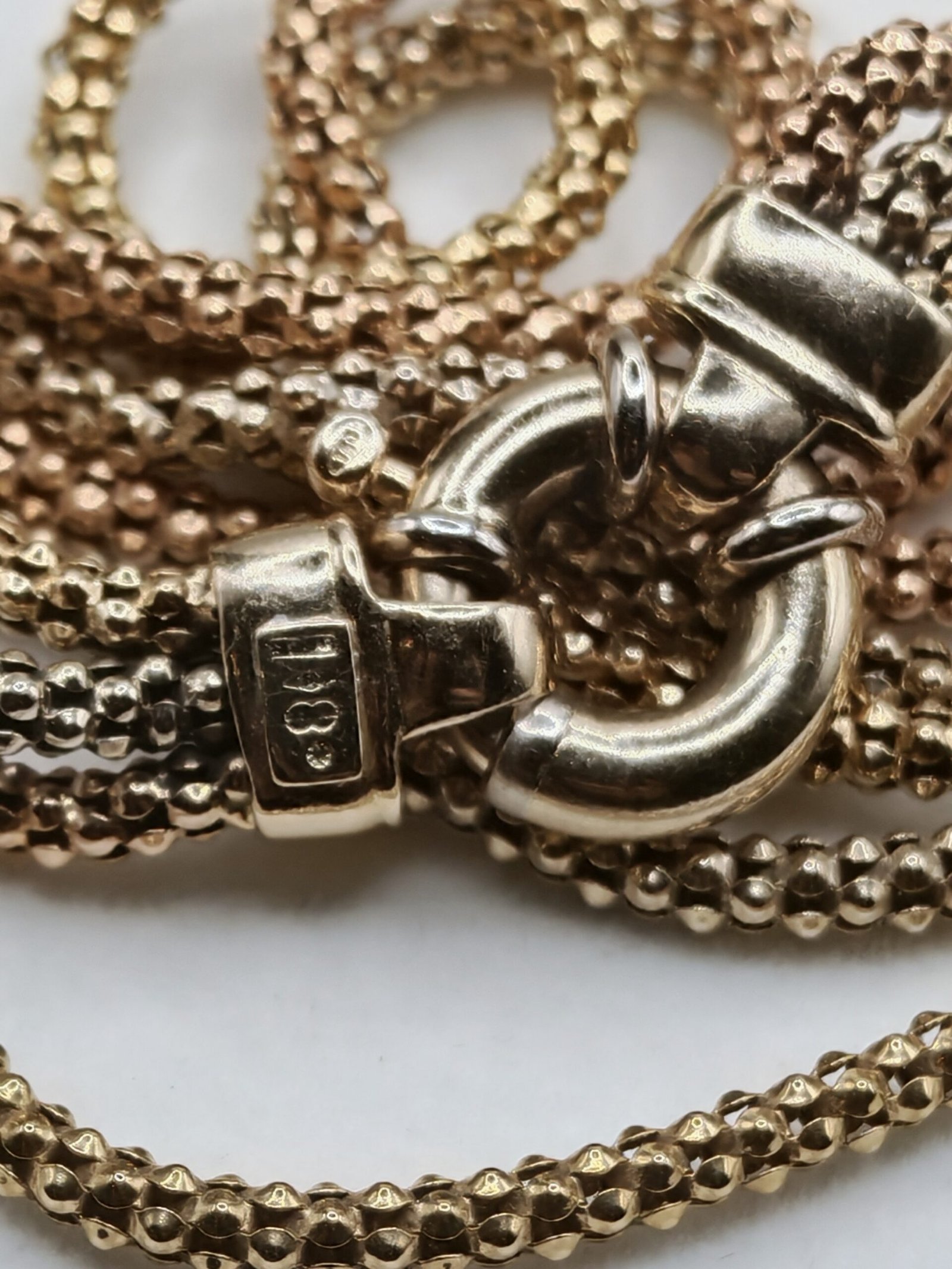 Solid 18ct Necklace & Bracelet UnoAerre - Image 3