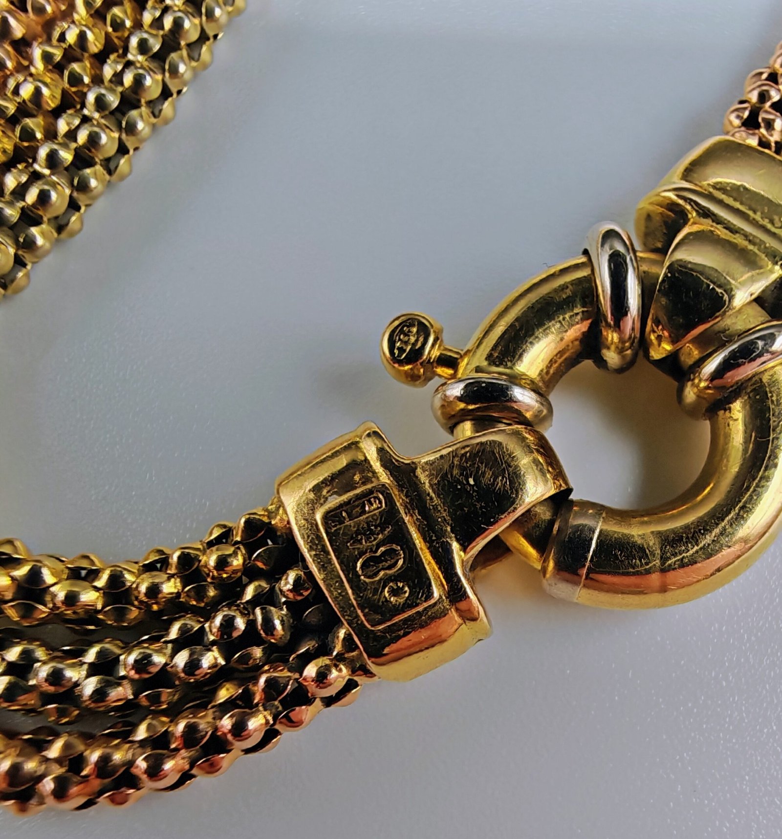 Solid 18ct Necklace & Bracelet UnoAerre - Image 6